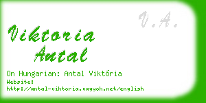 viktoria antal business card